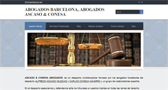 Desktop Screenshot of abogadosascasoconesa.com